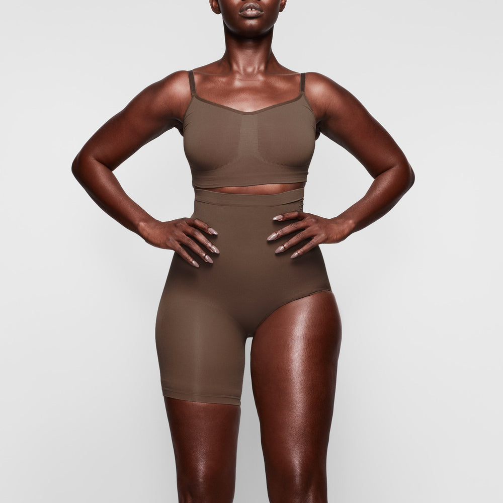 Skims SOLUTION SHORT #1 One Leg Shapewear Abrikoos | VIX-701962