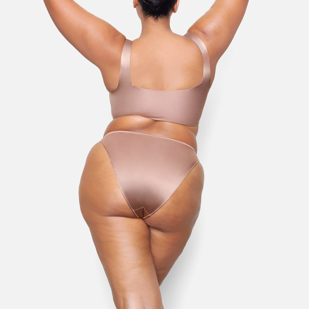 Skims STRETCH SATIN Bikini Roze | XPU-382056