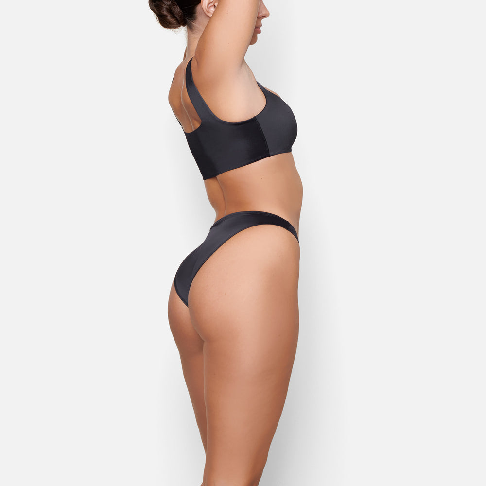 Skims STRETCH SATIN Bikini Zwart | PFN-054678