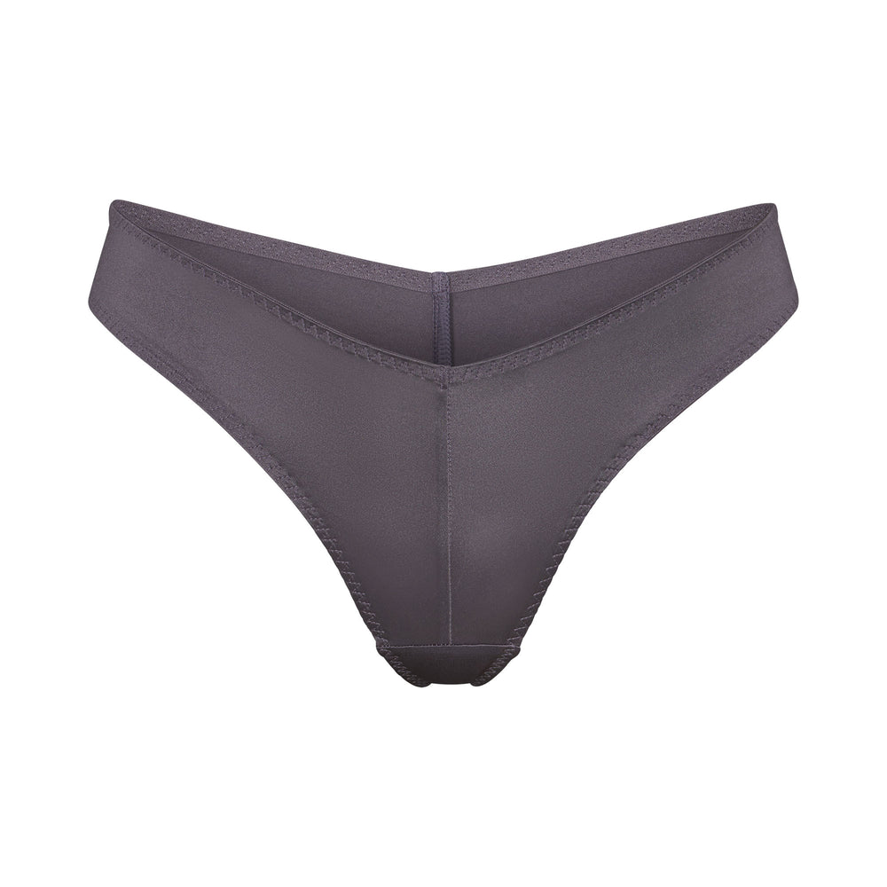 Skims STRETCH SATIN CHEEKY Tanga Paars | EVI-984350