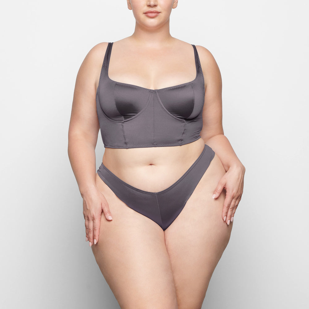 Skims STRETCH SATIN Korset Paars | QER-463801