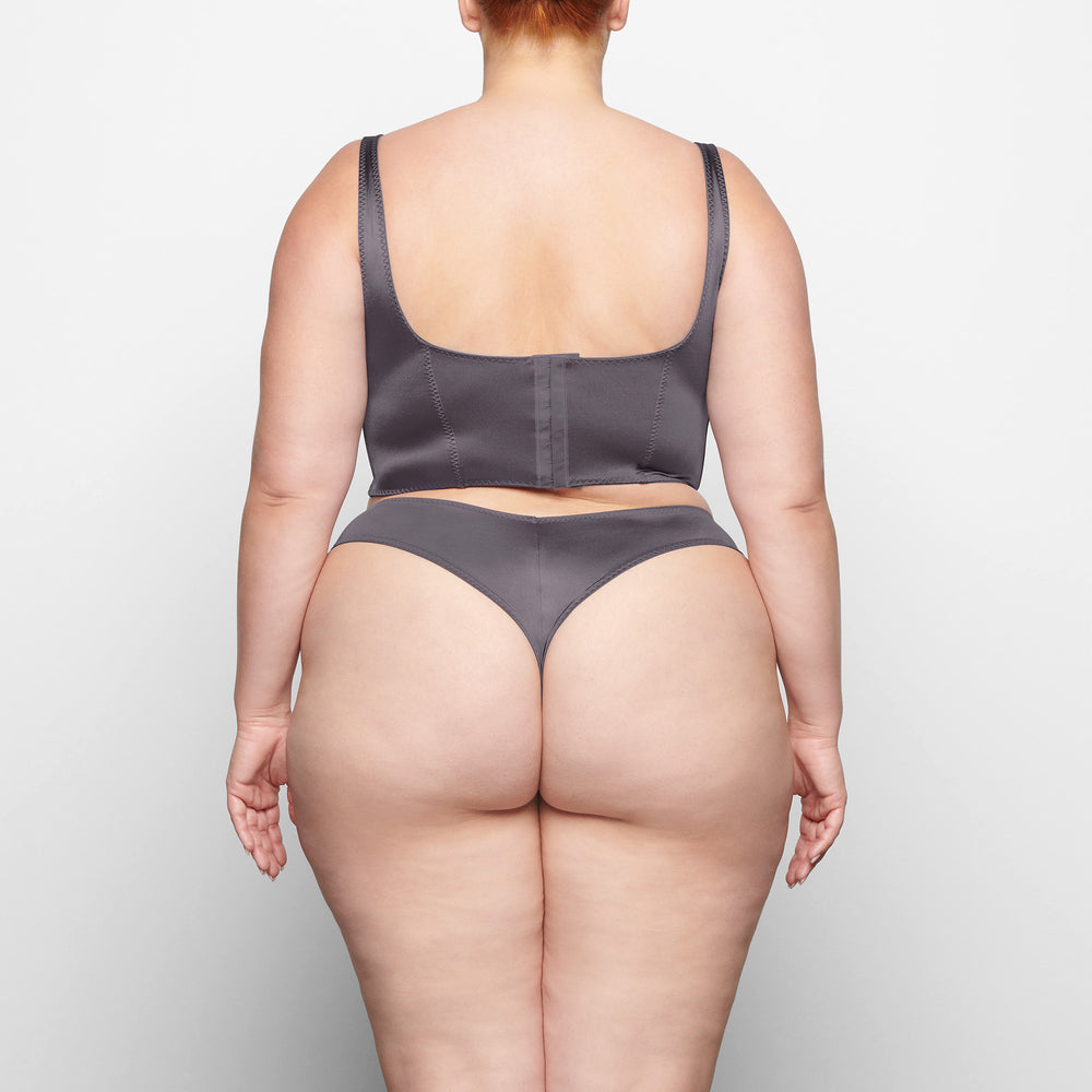Skims STRETCH SATIN Korset Paars | QER-463801