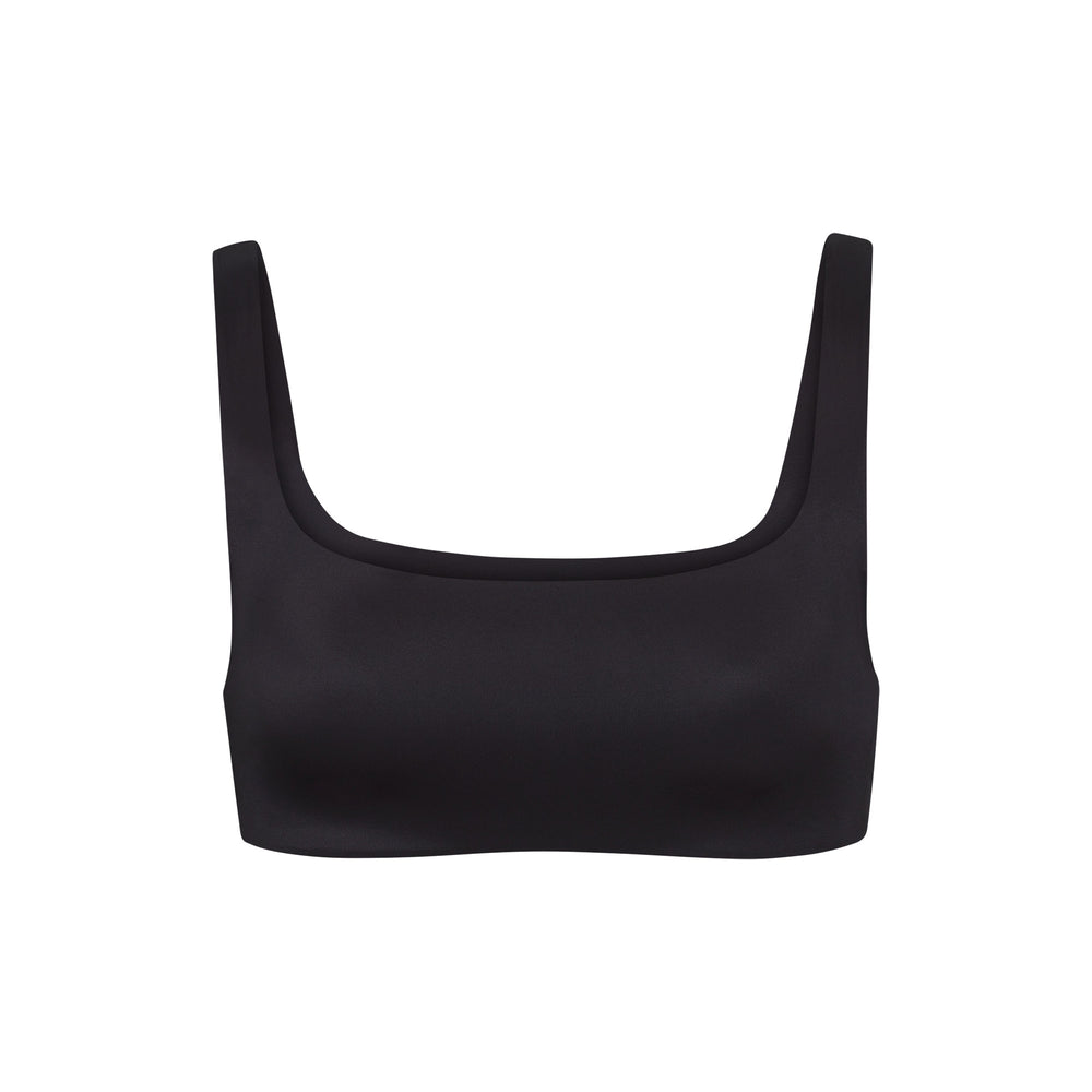 Skims STRETCH SATIN Square Neck Bra Zwart | JZA-372906
