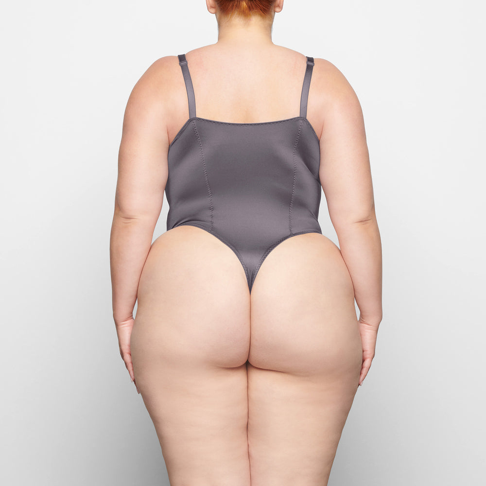 Skims STRETCH SATIN Stretch Satin Bodysuit Paars | MYQ-704913