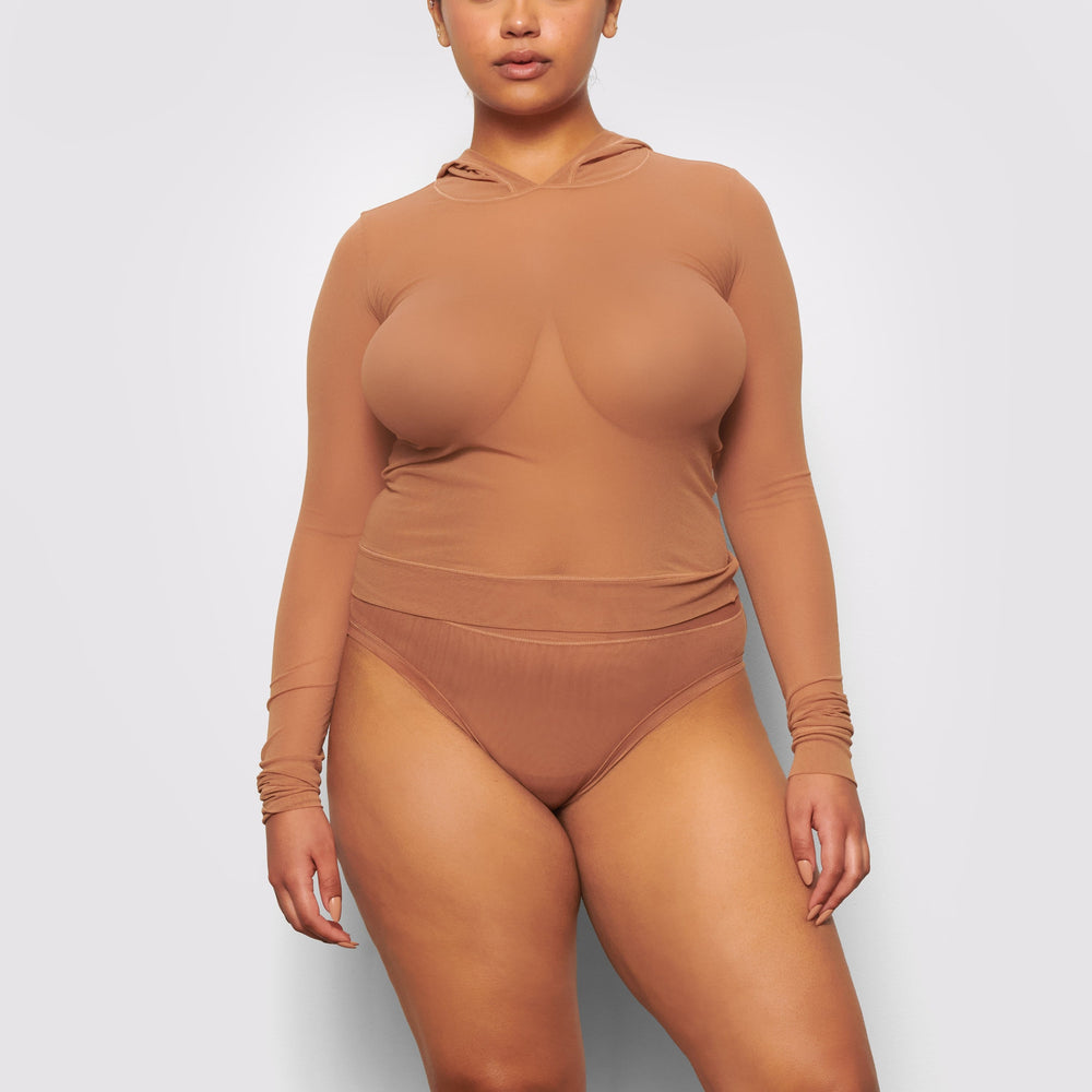 Skims SUMMER MESH Hoodie Abrikoos | OSW-659807