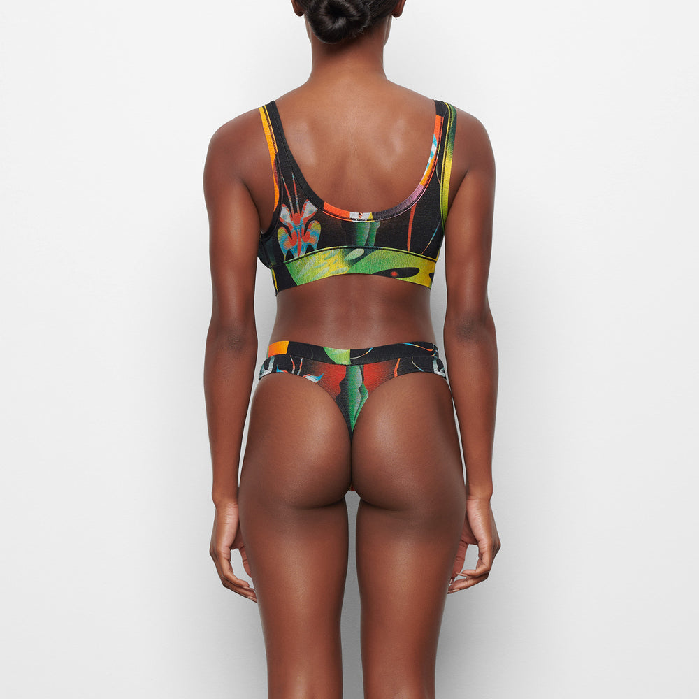 Skims SUMMER MESH PLUNGE Bralette Obsidian | GIC-794015
