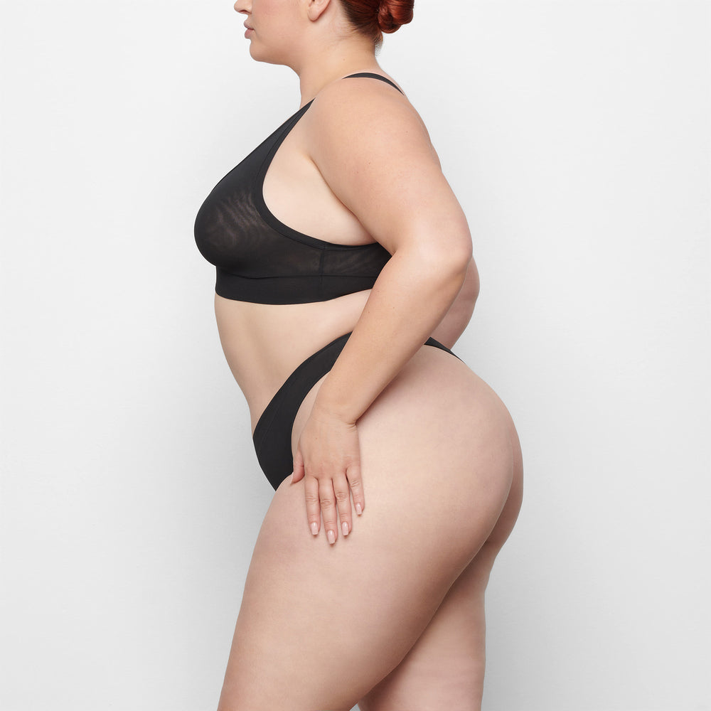 Skims SUMMER MESH PLUNGE Bralette Zwart | XOE-097431
