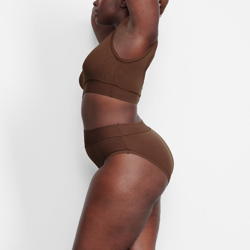 Skims SUMMER MESH SCOOP Bralette Chocola | NTP-832095