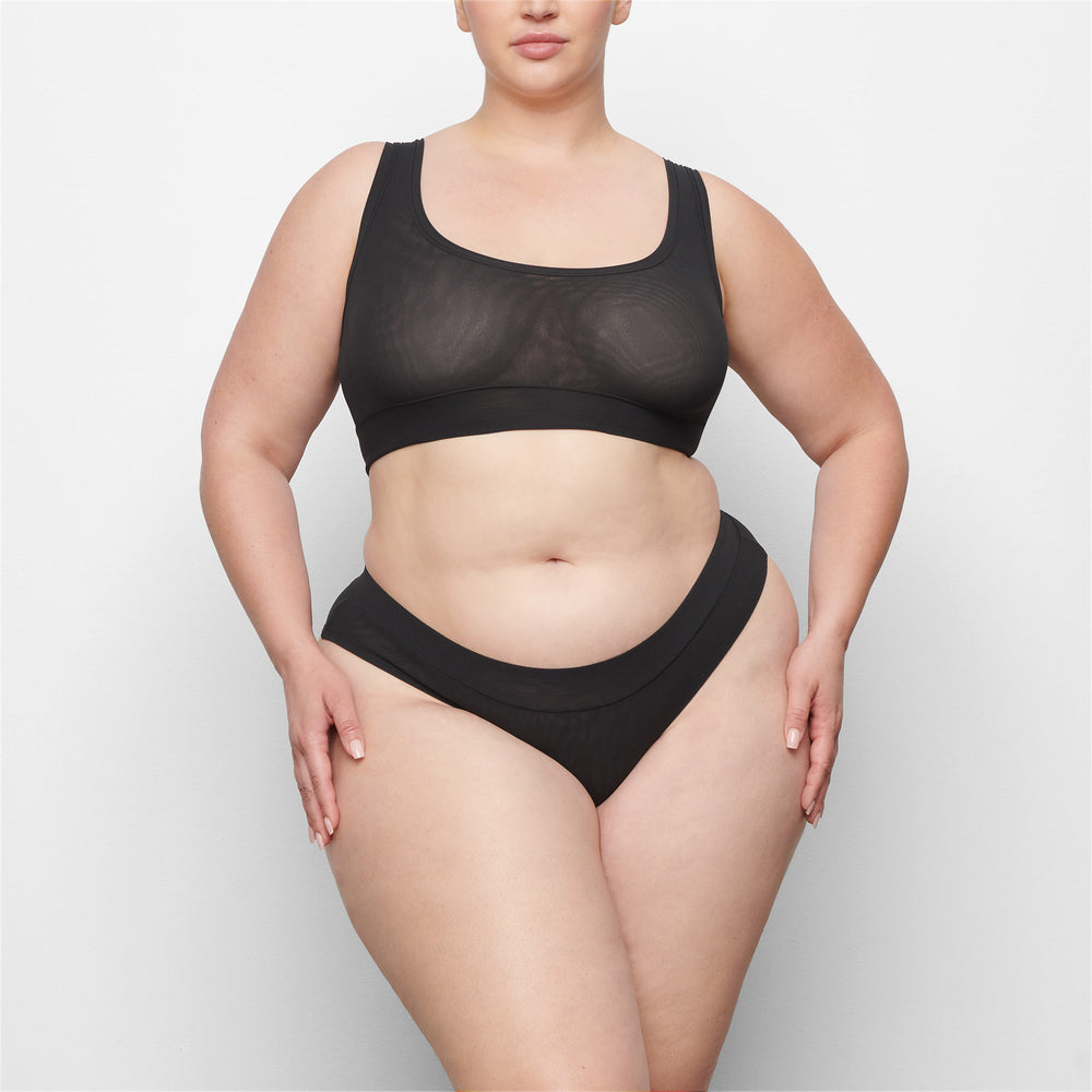 Skims SUMMER MESH SCOOP Bralette Zwart | YOI-897642