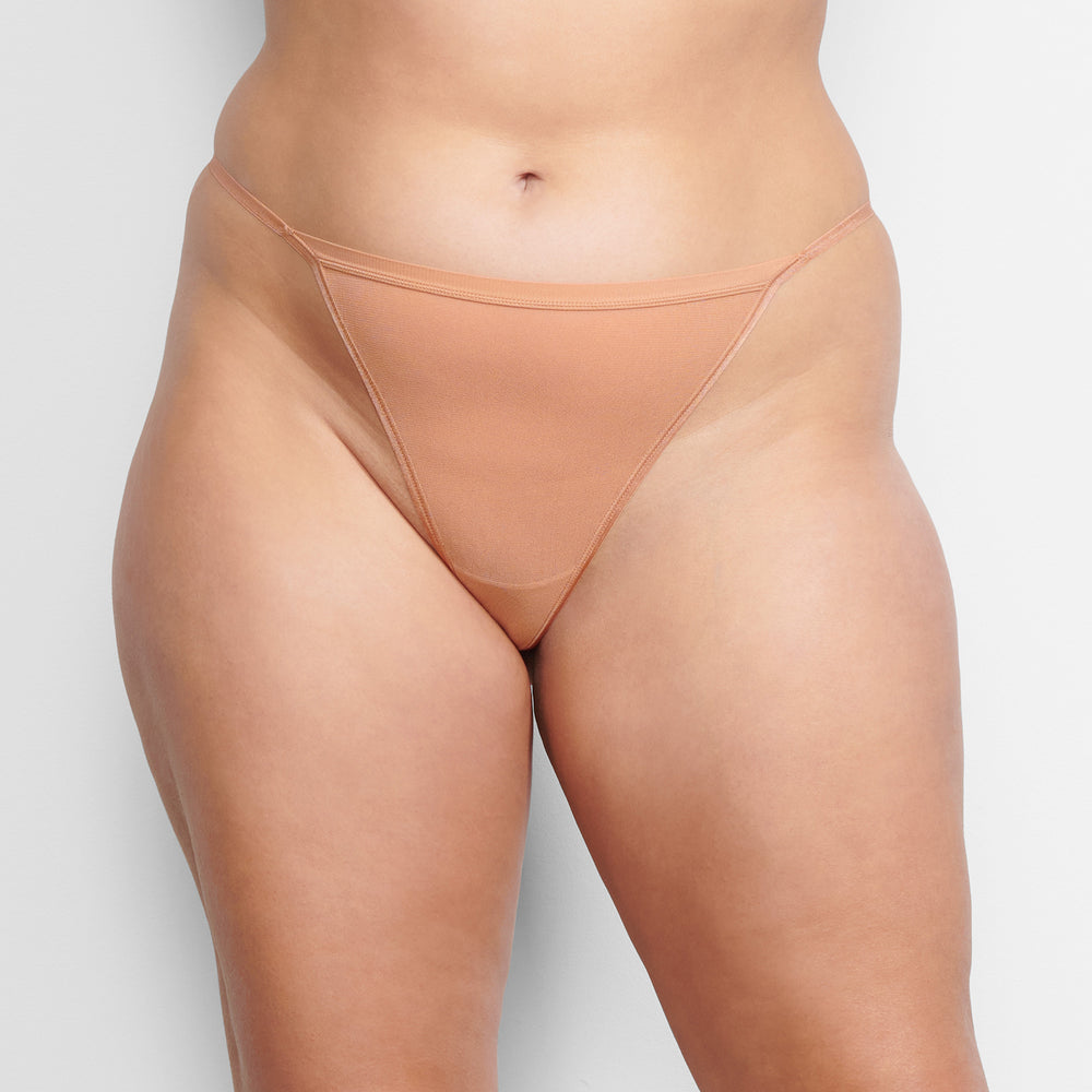 Skims SUMMER MESH STRING Thong Beige | INT-728064