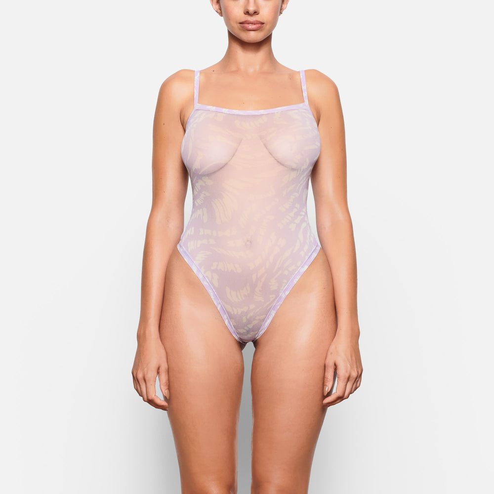 Skims SUMMER MESH Strappy Bodysuit Lichtpaars | DYK-486912