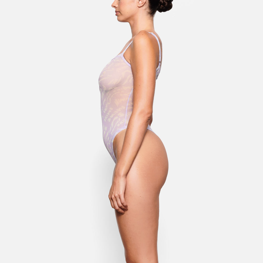 Skims SUMMER MESH Strappy Bodysuit Lichtpaars | DYK-486912