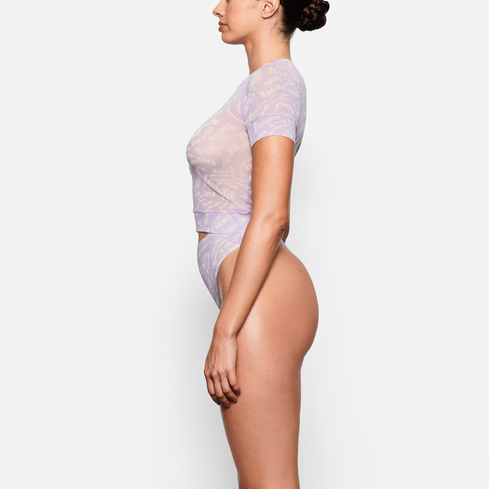 Skims SUMMER MESH T-shirt Lichtpaars | CZG-320798