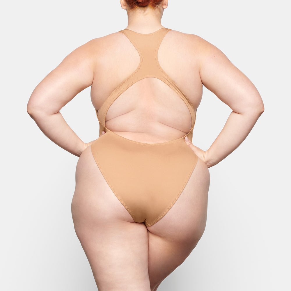 Skims SWIM CUT OUT MONOKINI One Piece Beige | MXK-652147