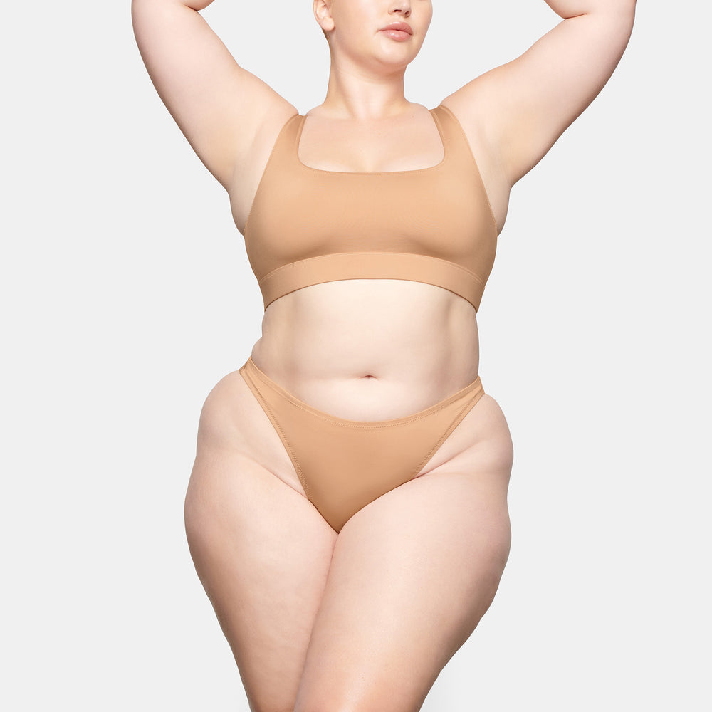Skims SWIM DIPPED MID WAIST BOTTOMS Two Pieces Beige | NCS-673204