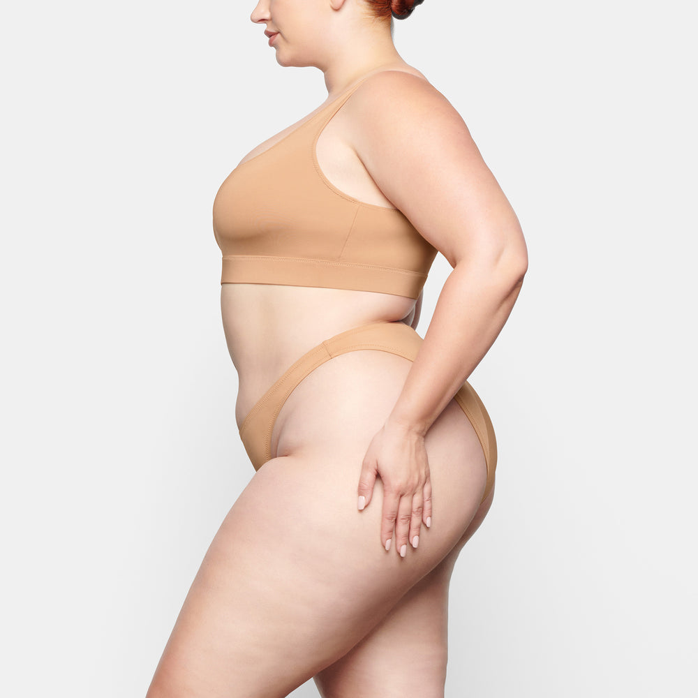 Skims SWIM DIPPED MID WAIST BOTTOMS Two Pieces Beige | NCS-673204