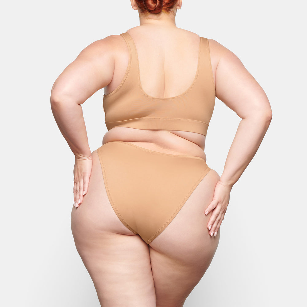Skims SWIM DIPPED MID WAIST BOTTOMS Two Pieces Beige | NCS-673204
