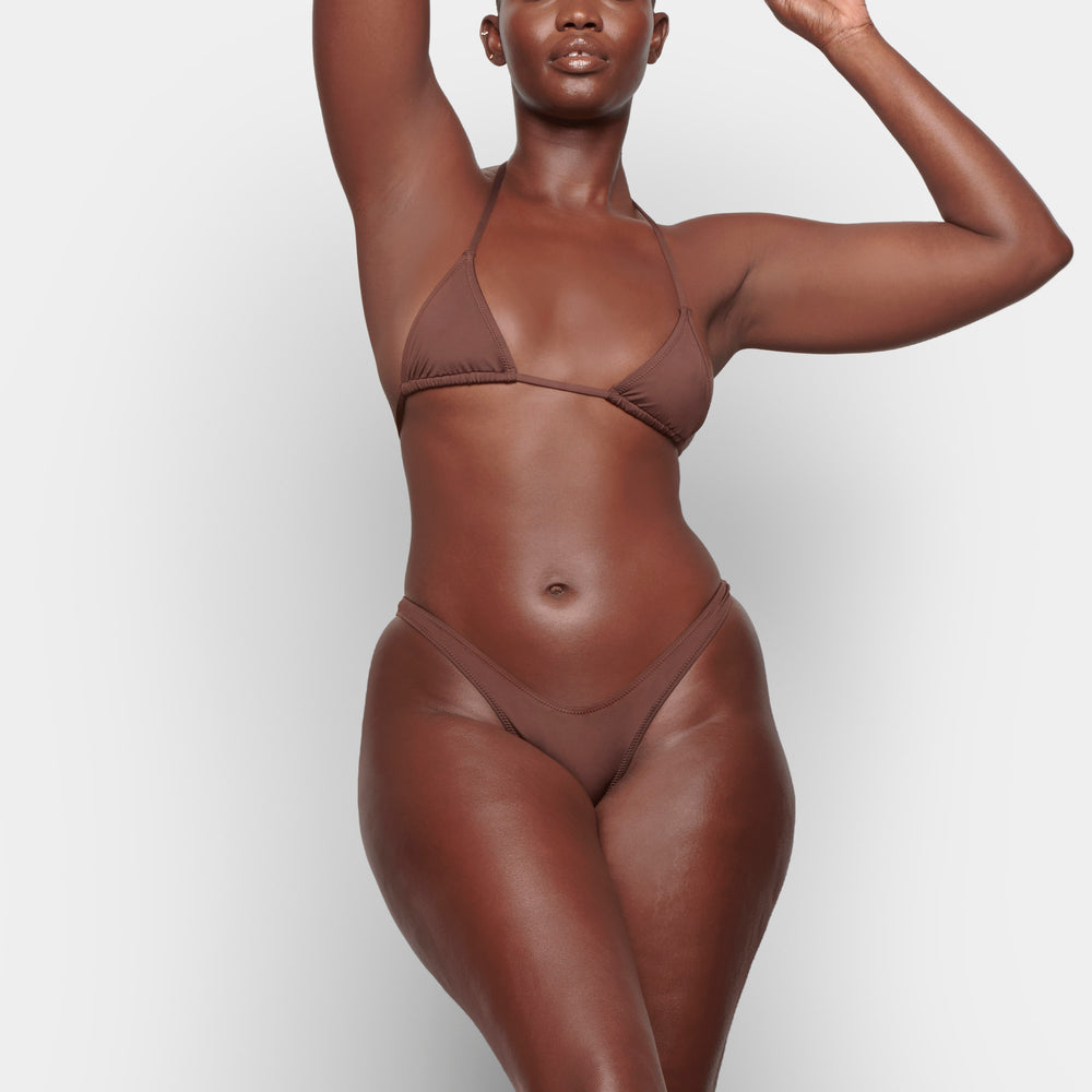Skims SWIM MICRO TANGA BIKINI BOTTOMS Two Pieces Chocola | JEK-174603
