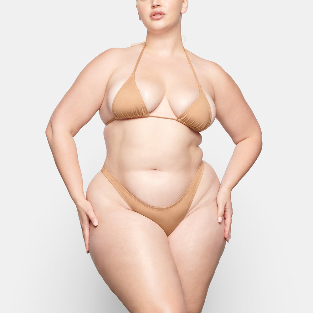 Skims SWIM MICRO TANGA BIKINI BOTTOMS Two Pieces Beige | TYZ-163507