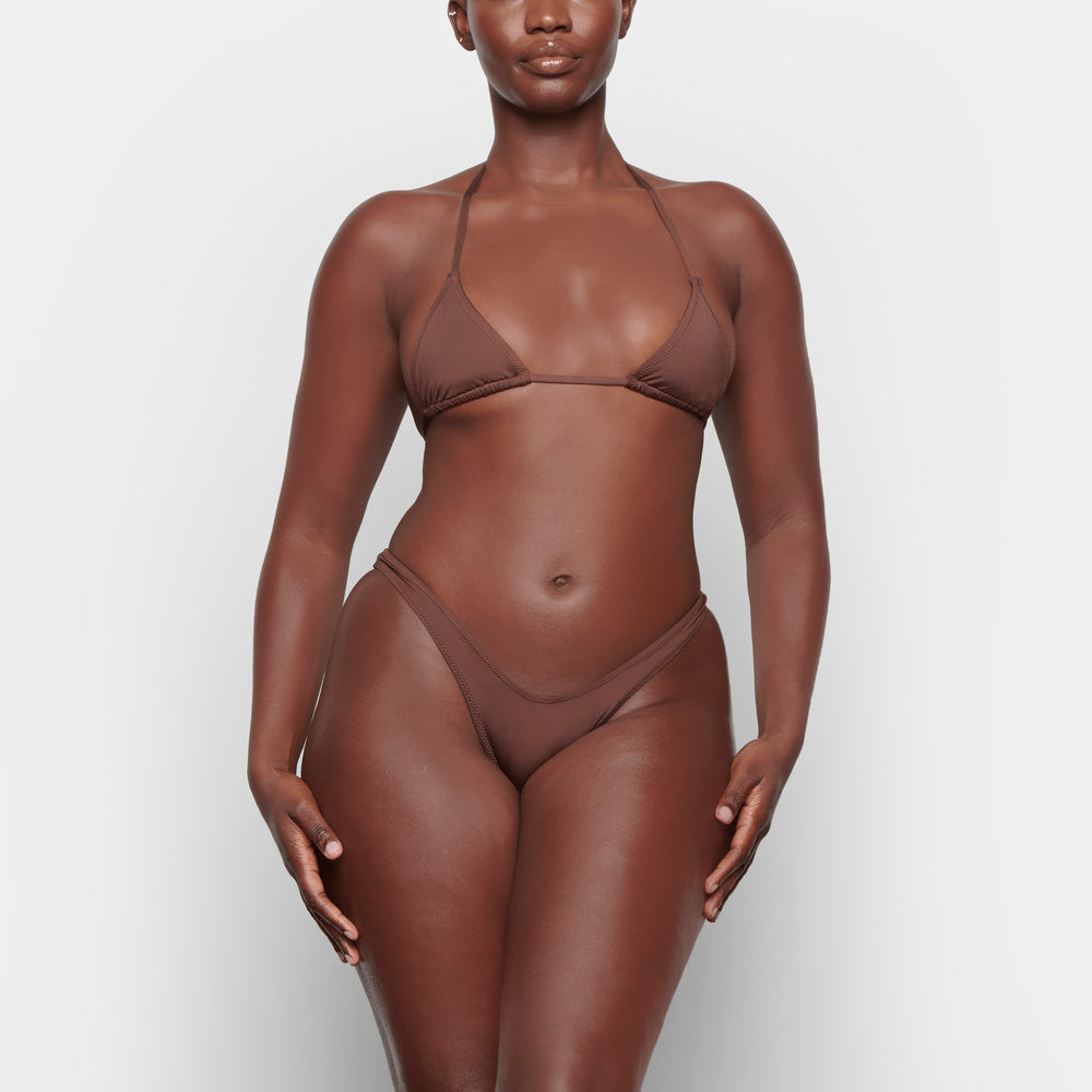 Skims SWIM MICRO TRIANGLE TOP Two Pieces Chocola | GRD-813406