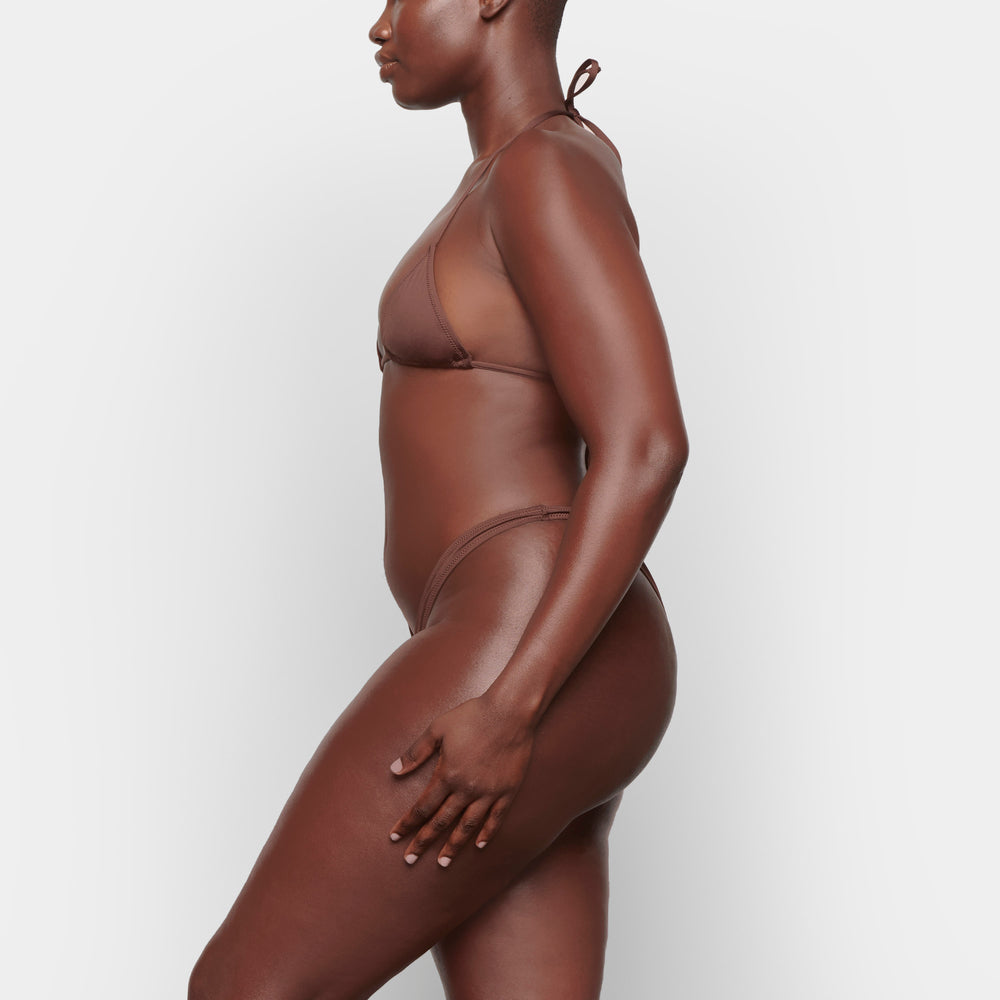 Skims SWIM MICRO TRIANGLE TOP Two Pieces Chocola | GRD-813406