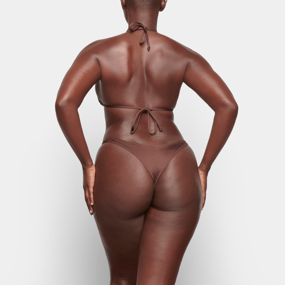 Skims SWIM MICRO TRIANGLE TOP Two Pieces Chocola | GRD-813406
