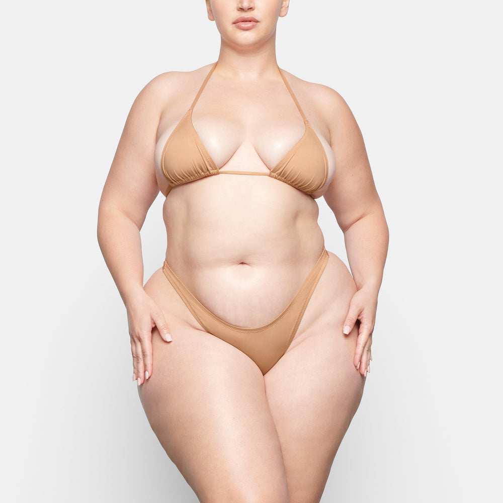 Skims SWIM MICRO TRIANGLE TOP Two Pieces Beige | IGN-012837