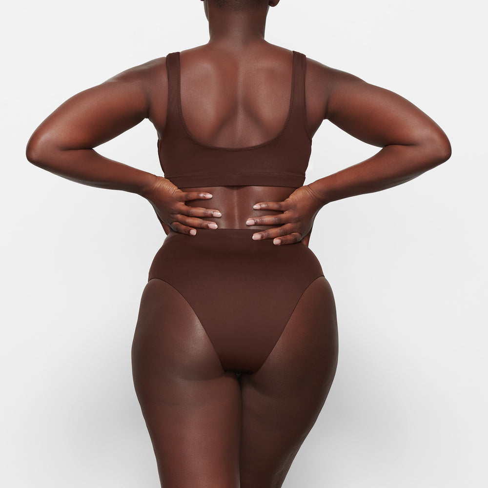 Skims SWIM MID WAIST BOTTOMS Two Pieces Chocola | JZH-210764