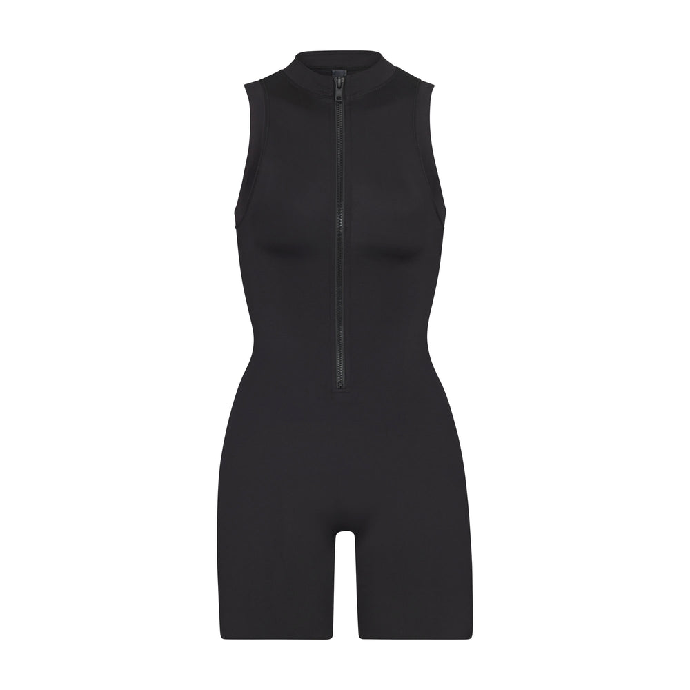 Skims SWIM MOCK NECK CYCLE SUIT One Piece Zwart | NQZ-514630