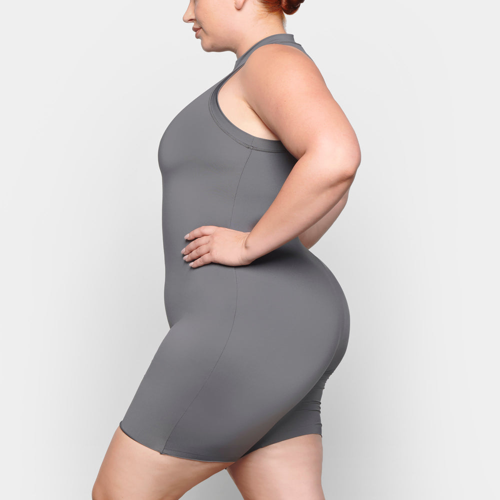 Skims SWIM MOCK NECK CYCLE SUIT One Piece Diepgrijs | XJB-953420