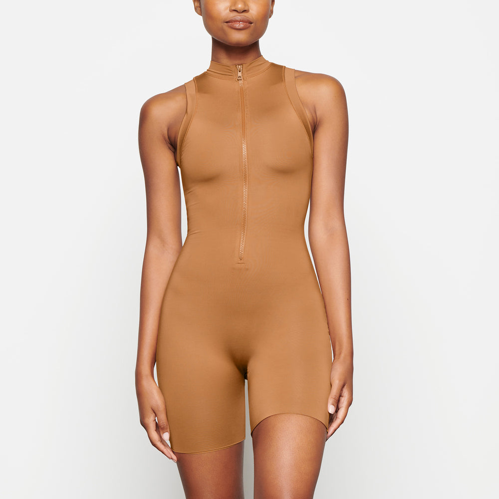 Skims SWIM MOCK NECK CYCLE SUIT One Piece Abrikoos | YSF-548237