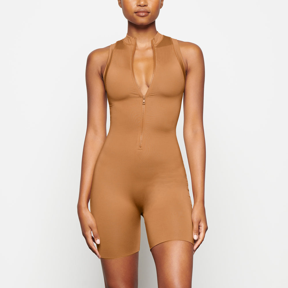 Skims SWIM MOCK NECK CYCLE SUIT One Piece Abrikoos | YSF-548237