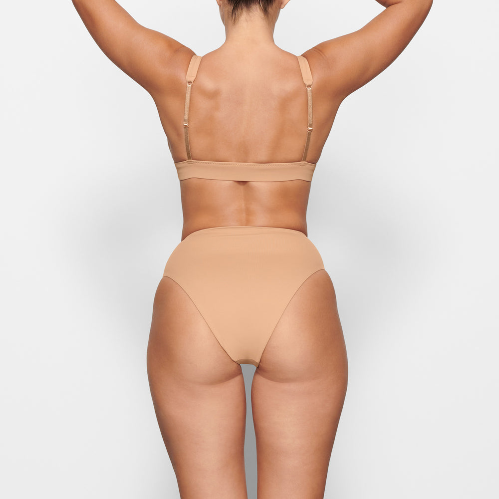 Skims SWIM PLUNGE Bikini Top Beige | XRE-416907
