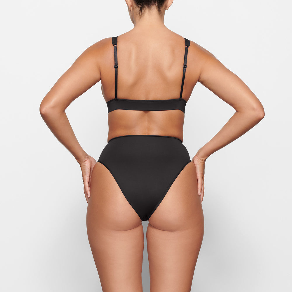 Skims SWIM PLUNGE Bikini Top Zwart | FCL-784309