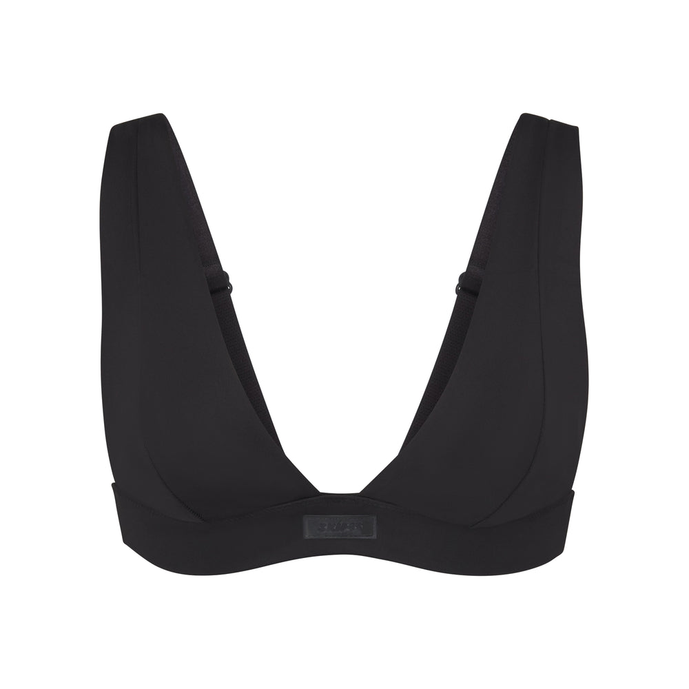 Skims SWIM PLUNGE Bikini Top Zwart | FCL-784309