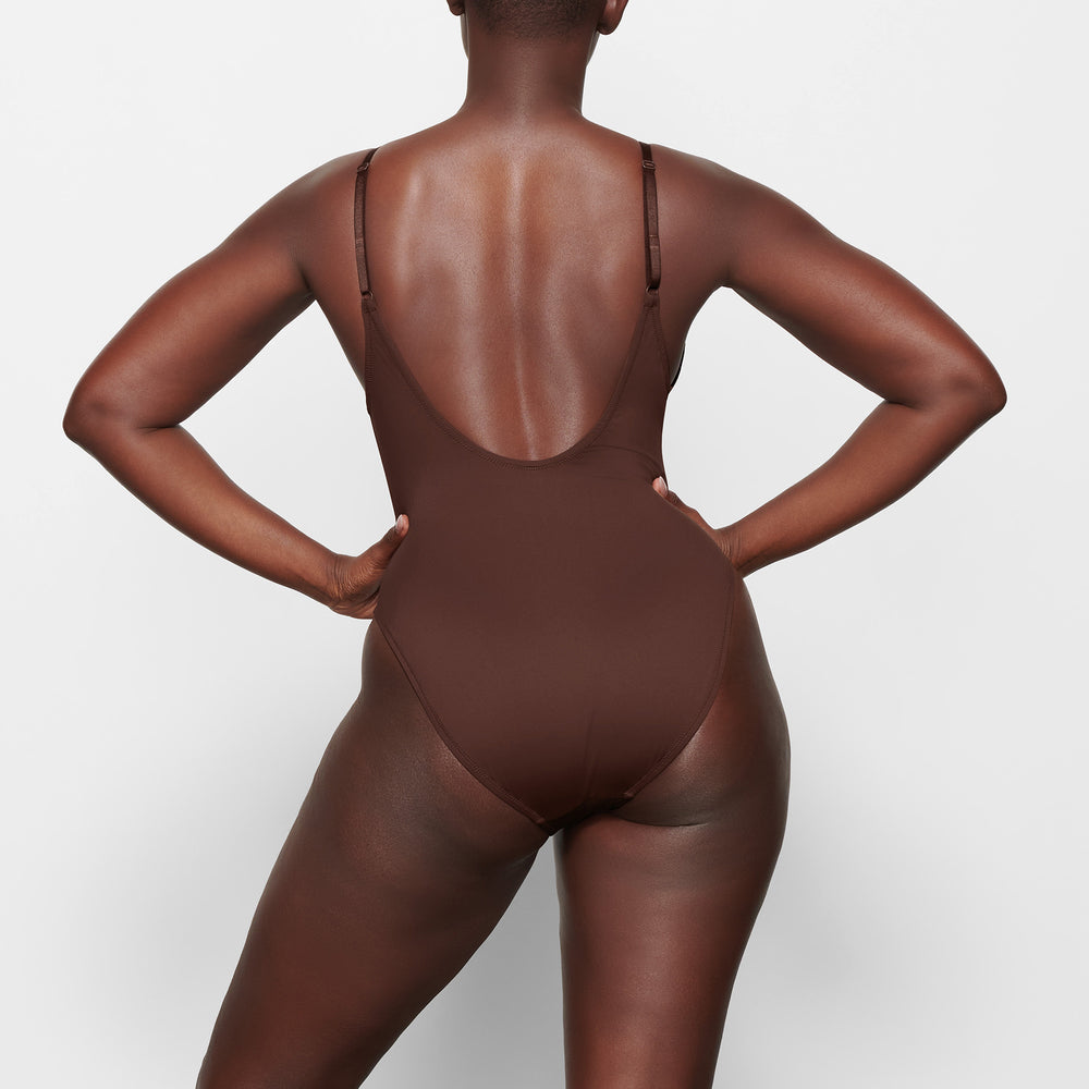 Skims SWIM SCOOP NECK One Piece Chocola | HXR-240763