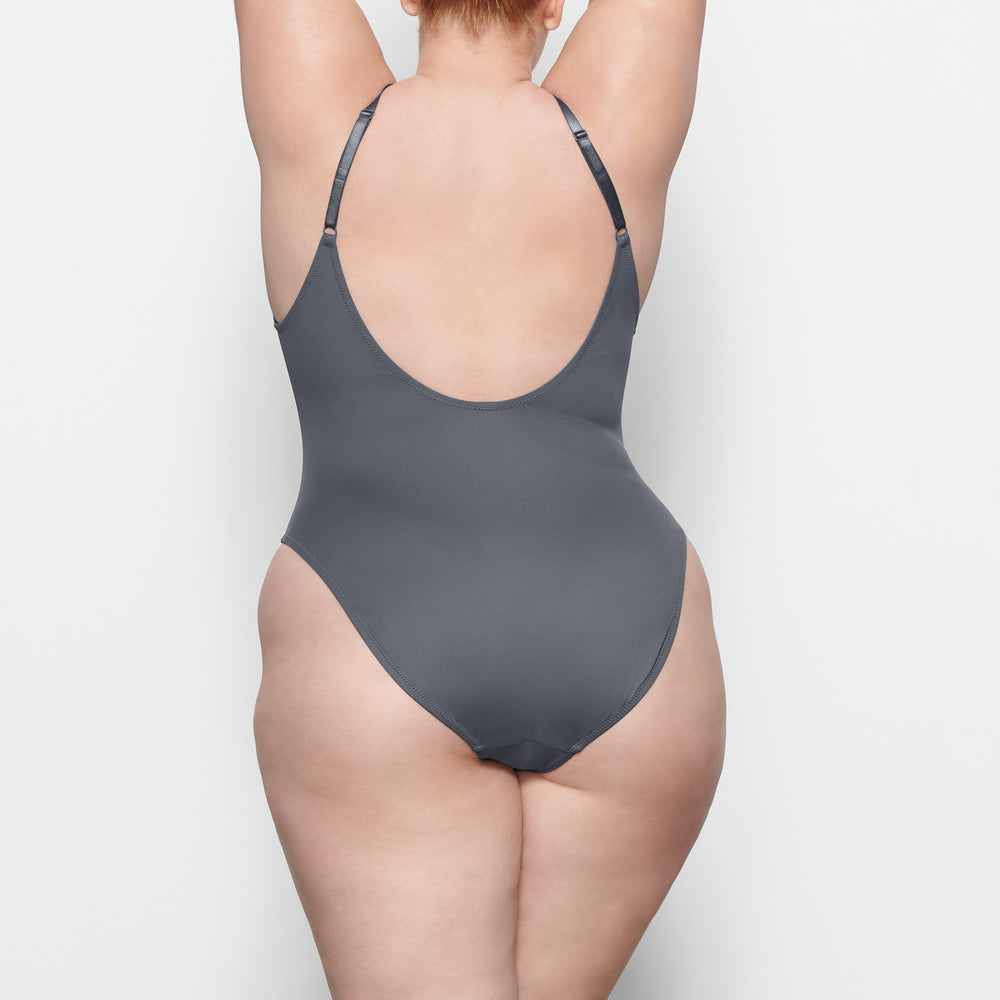 Skims SWIM SCOOP NECK One Piece Diepgrijs | AQY-130528