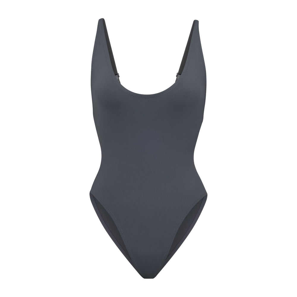 Skims SWIM SCOOP NECK One Piece Diepgrijs | AQY-130528