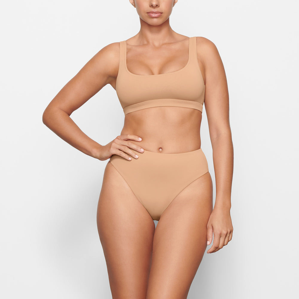 Skims SWIM TANK Bikini Top Beige | GRN-069153