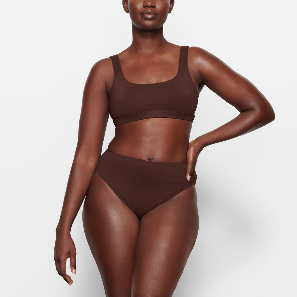 Skims SWIM TANK Bikini Top Chocola | HOF-592374