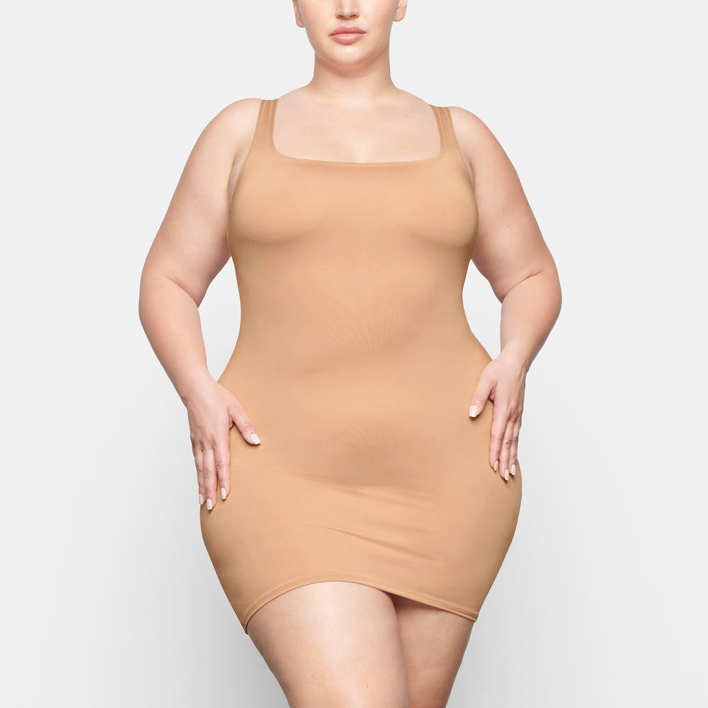 Skims SWIM TANK Dress Beige | MJC-986417