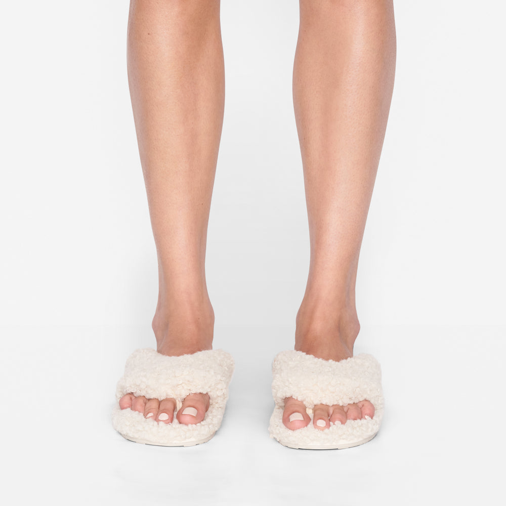 Skims TEDDY Pantoffels Wit | VZL-230791