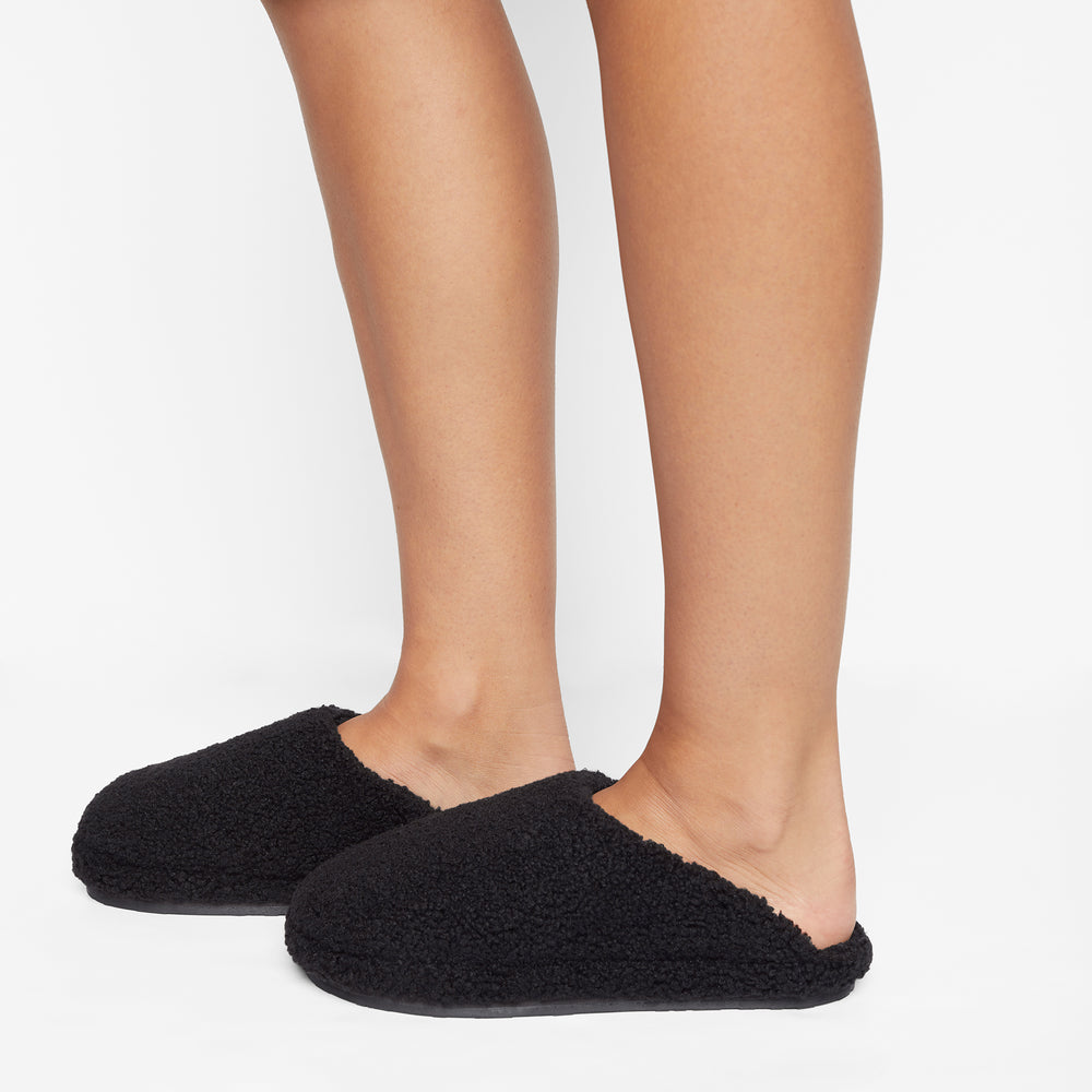 Skims TEDDY SHERPA Pantoffels Zwart | TBZ-375286