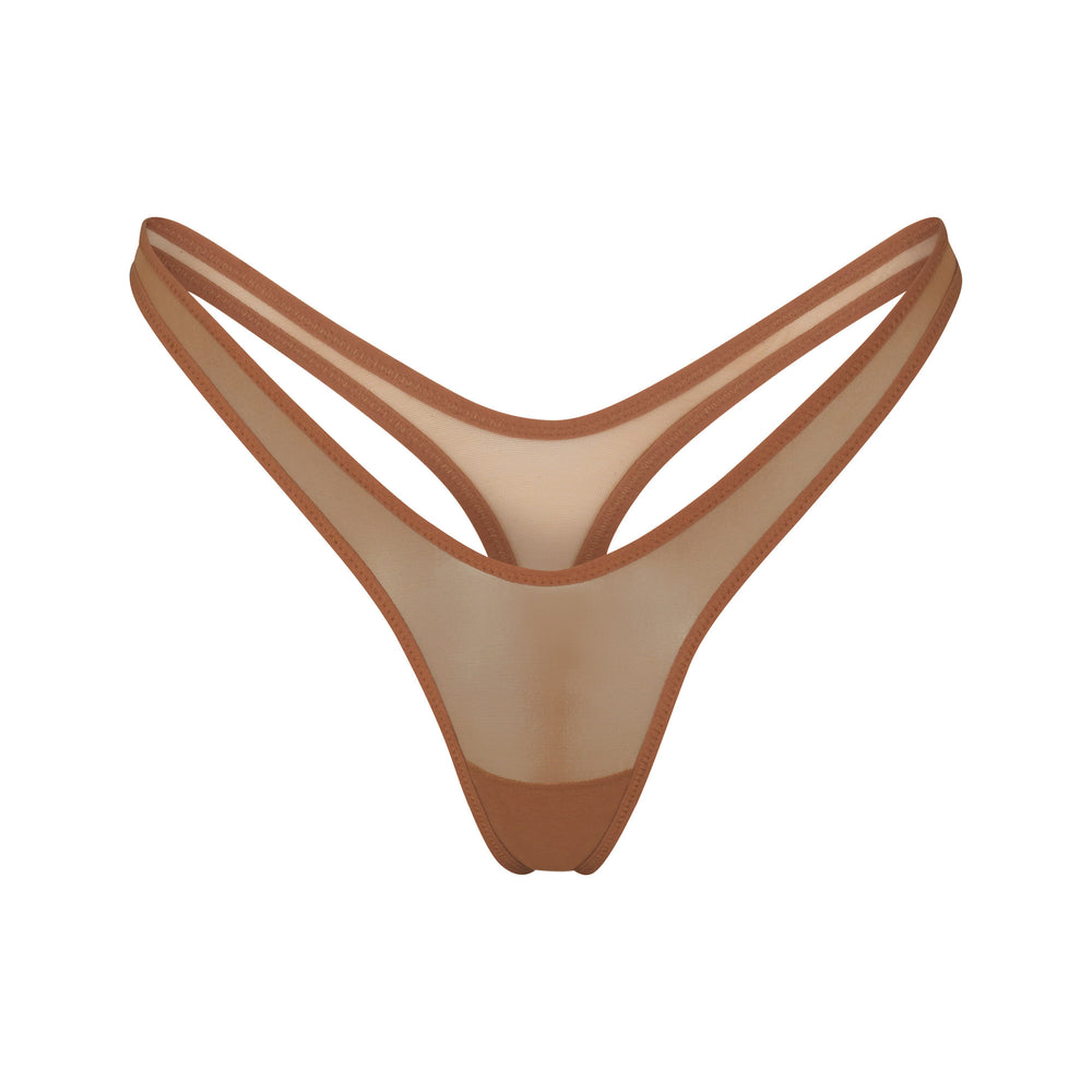 Skims ULTRA FINE MESH MICRO DIPPED Thong Abrikoos | IGE-479680