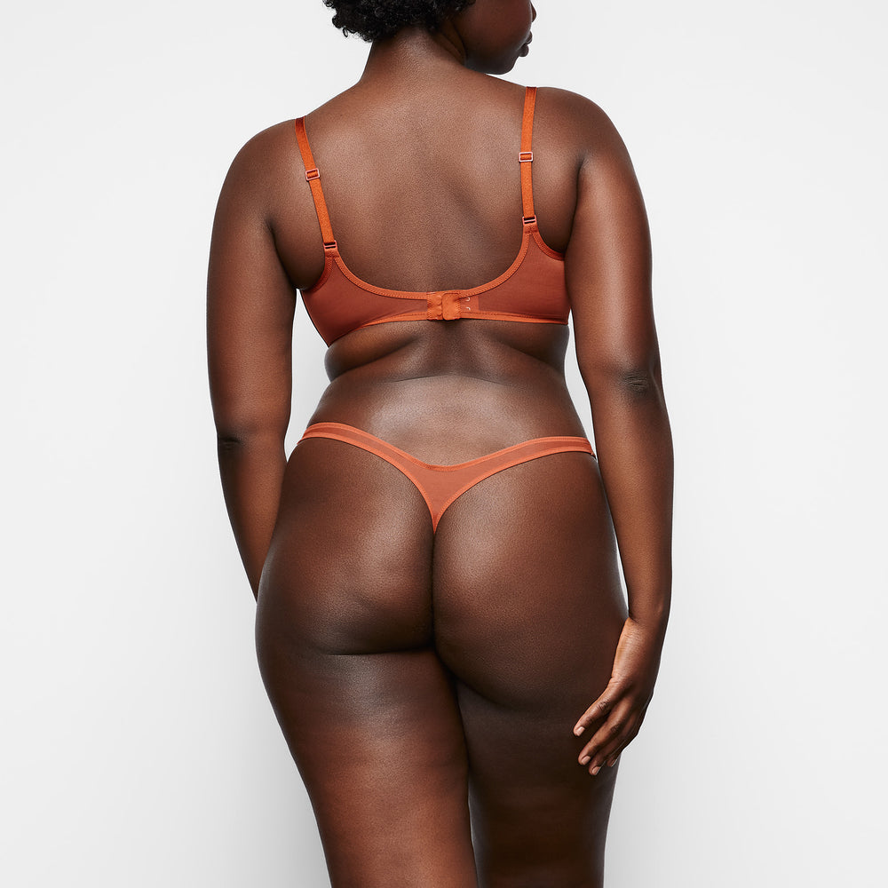 Skims ULTRA FINE MESH MICRO DIPPED Thong Bruin | PHM-326570