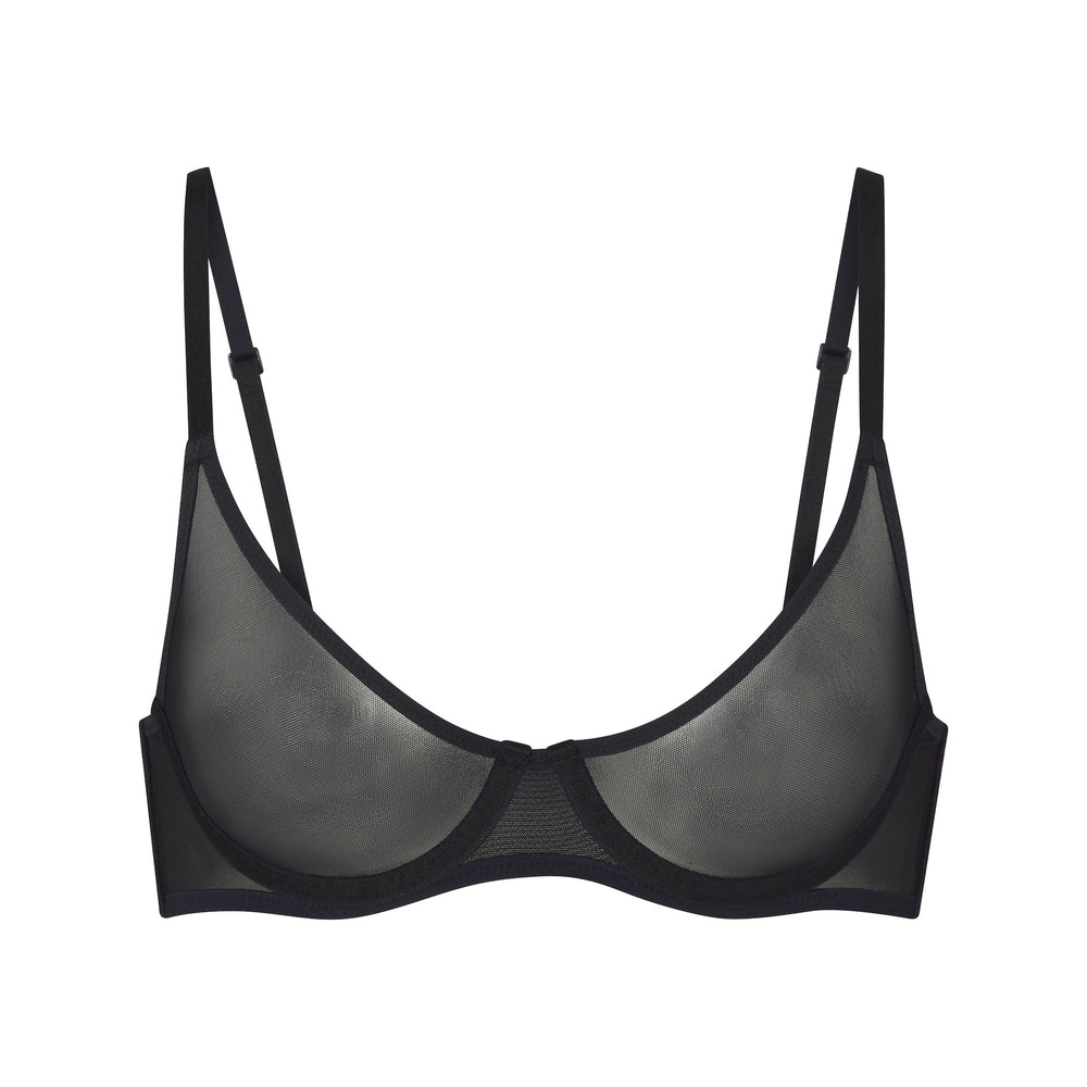 Skims ULTRA FINE MESH SCOOP Underwire Bra Zwart | CFM-621843