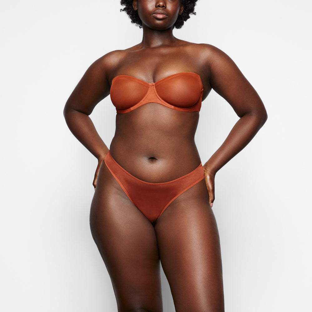Skims ULTRA FINE MESH Strapless Bra Bruin | NKL-571206