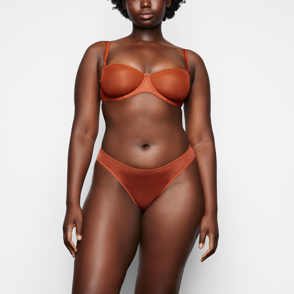 Skims ULTRA FINE MESH Strapless Bra Bruin | NKL-571206