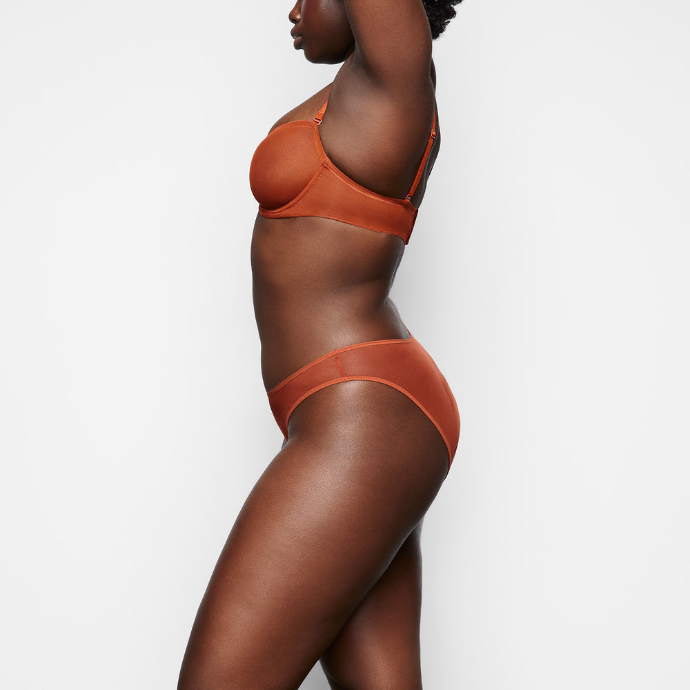 Skims ULTRA FINE MESH Strapless Bra Bruin | NKL-571206