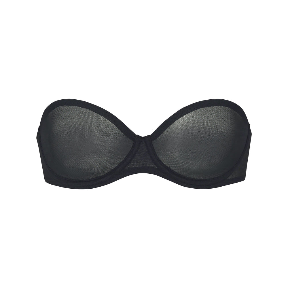 Skims ULTRA FINE MESH Strapless Bra Zwart | ZAM-031752